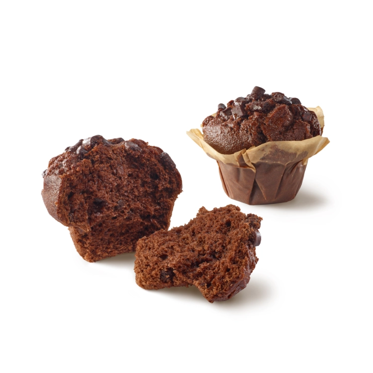MUFFIN DE CACAO VIRUTAS DE CHOCOLATE NEGRO