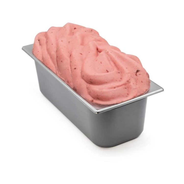 SORBETE DE FRESA CON TROCITOS 6L