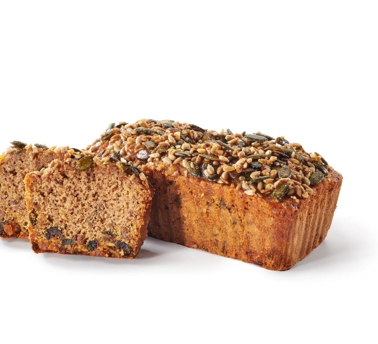 CAKE DE HARINA DE MIJO, SEMILLAS, PIEL DE NARANJA Y CUATRO ESPECIAS