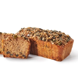 CAKE DE HARINA DE MIJO, SEMILLAS, PIEL DE NARANJA Y CUATRO ESPECIAS