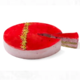 TARTA FRAMBUESA PISTACHO Ø16