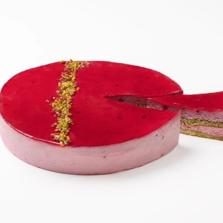 TARTA FRAMBUESA PISTACHO Ø 16 (SUSTITUYE AL IC4938)