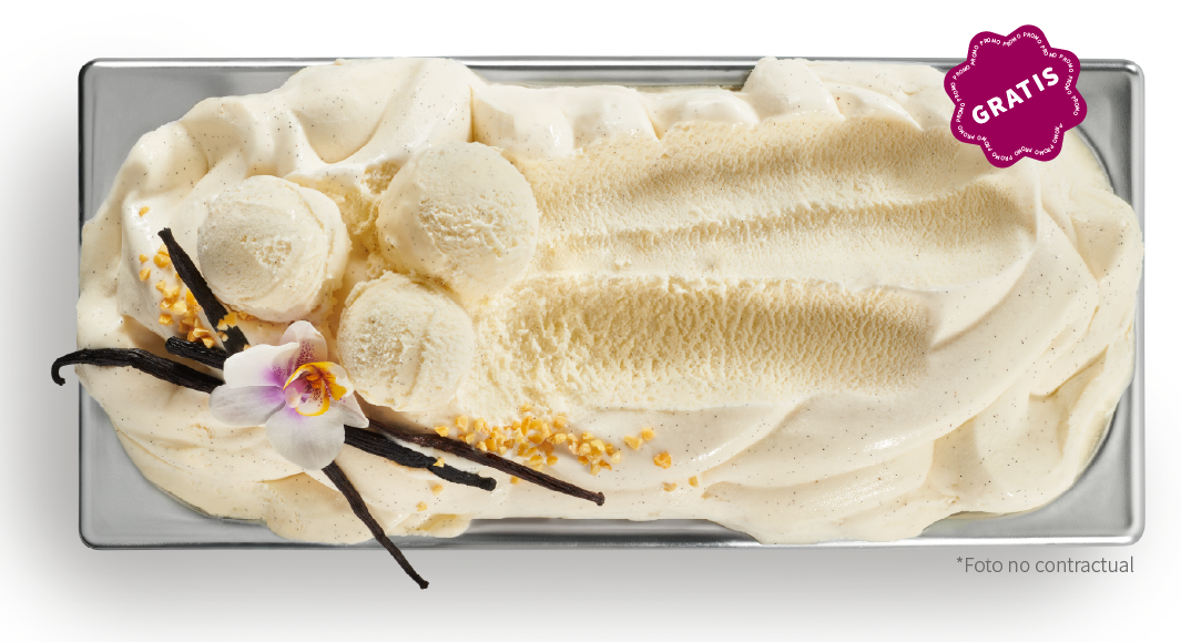 ¡HELADO DE VAINILLA 2,5 L GRATIS! 🍦